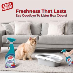 Simple Solution Cat Litter Odour Eliminator Spray, 500ml