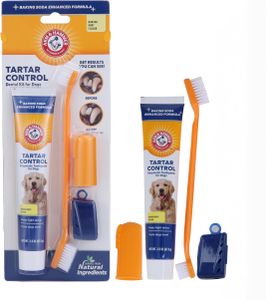 Arm & Hammer Dog Dental Kit – Toothbrush and Enzymatic Toothpaste