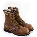 Thorogood 804-3898 Men's 1957 Series - 8" Moc Toe, MAXWear90 Waterproof Safety Toe Boot, Crazyhorse - 12 W US