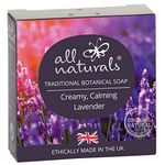 All Naturals, Soap Bar for Men for Hand, Face and Body | 100% Natural Organic with Virgin Coconut Oil, Soothing Cocoa Butter, Aromatherapy Essential Oils 100g (Lavender)