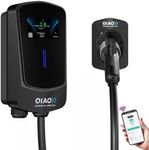 48A Level 2 EV Charger, Wi-Fi Bluetooth APP Enabled EVSE,4.3 Inch Display,26ft Cable, Electric Vehicle Charging Station Compatible with All SAE J1772 EV Models