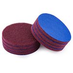 8 PCS 5 Inch Flocking Scuff Pads, for Use with Drill Brush Attachment, Discs Polishing Scrub Pad Buffing Scouring Pads Cleaning Tools