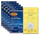 EnviroCare Replacement Micro Filtration Vacuum fit Kenmore Canister Q. 5055, 50557 and 50558 Panasonic Type C-5 Models 15 Pack, Yellow, 15 Bags