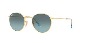 Ray-Ban Men's Gold Round UV Protected Sunglasses-50 (0RB3447I) (Size:- 50)