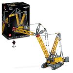 LEGO Technic Liebherr Crawler Crane LR 13000 Set, Build the Ultimate Remote Controlled Construction Vehicle with Control+ App, Winch System and Luffing Jib, Large Model for Adults, Men, Women 42146