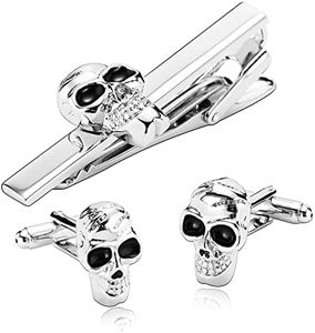 Whoiy Gemelos, diseño de calavera, alfiler de corbata personalizado, plata de acero inoxidable, joyas góticas, hermano, regalos de boda para hombres, acero inoxidable, No es una piedra preciosa