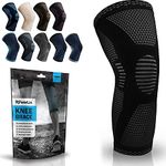 PowerLix Knee Compression Sleeve - Best Knee Brace for Knee Pain for Men & Women- Knee Support for Running, Basketball, Weightlifting, Gym, Workout, Sports