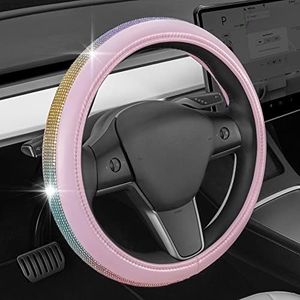 BDK Auto CBSW-5321-PK: Diamond Steering Wheel Cover