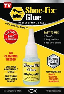 Shoe-Fix Glue – Professional Grade Shoe Repair Adhesive for All Footwear – Instant Bond, Clear Drying, Flexible, & Durable – for Shoes, Heels, Sandals, Boots, Athletic Shoes, & More (20g Tube)