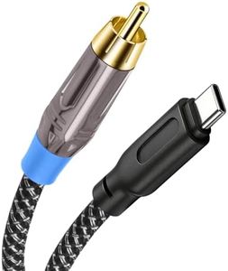 SZLliyxs 6 FT USB C to Coaxial Cable Male Type-c to Digital coaxial Audio Interface Adapter, It can Output 32-bit/384kHz Digital Audio Signals for dac amp Sound Preamp Amplifier