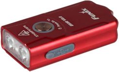 Fenix E03R v2.0 Keychain Flashlight, Grey, 500 Lumen Bright USB-C Rechargeable EDC with Red LED (Rose Red)