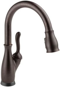 Delta Faucet Leland Touch Kitchen Faucet with Touchless Technology, Kitchen Faucet with Pull Down Sprayer, Oil Rubbed Bronze Kitchen Faucet, Touchless Kitchen Faucet, Venetian Bronze 9178TL-RB-DST