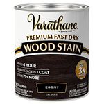 Rust-Oleum Synthetic Varathane Fast Dry Wood Stain for Interior Wood Surface (946 ml, Ebony Oil-Based)