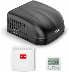 BZW 15,000 BTU RV Air Conditioner with Heater, 110-120V, Easy Install, All-in-One Unit, Black