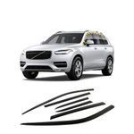 Northern Prime- Wind Deflectors & Visors/Rain Guards Compatible with XC90 2016-2023_Black_Tape-On Style (6Pcs)