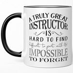 Sweet & Salty Instructor Gifts - A Truly Great Instructor Is Hard to Find Coffee Mug, Best Thank You Appreciation Present for Professor, Fitness Driving Retirement Cup Men Women - 11oz White