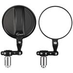 KEMIMOTO Universal Motorcycle Mirror, 360° Rotatable Motorcycle Handlebar Bar End Mirrors, Handlebar Rear View Side Mirror, Compatible with 13-21 mm Handlebar Inner Diameter