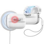 ESR for AirPods Pro 2 Case (2023/2022/2019, 2nd/1st Gen), Compatible with Airpods Pro 2 (USB-C/Lightning Cable), MagSafe Ready, Magnetic Lid Lock, Full Drop Protection Cover with Lanyard, White