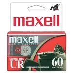 Maxell 109024 60 Minute Storage Capacity Normal Bias Type Flat Packs 2 Pack Cassettes