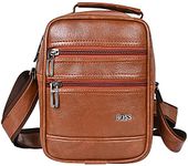 Pramadda Pure Luxury Royal Tan Leather Stylish Messenger Sling Bag for Men | gift items for men birthday special | Diwali corporate gifts for employees clients | Mens Father Husband gift items