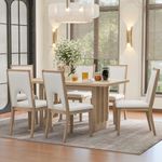 LUMISOL 7 Piece Dining Table Set, F