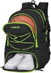 LARIPOP Gifts for Men,Basketball Backpack-Large Basketball Bag with Shoe Compartment and Ball Holder,Water Resistant for Sport Training Equipment Fits Soccer,Volleyball,Gym,Travel Gifts