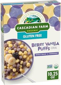 Cascadian Farm Organic Berry Vanilla Puffs Cereal, Gluten Free, 10.25 oz