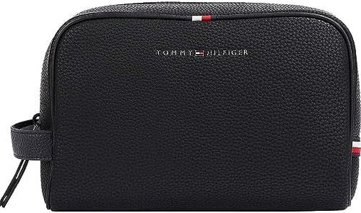 Tommy Hilfiger Men's Essential Washbag, Black, One Size