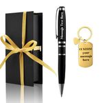 Yastar Personalized Gift Pens with Custom Keychain - Souvenir Gift Set with Gift Box 2 extra Black Refills Engrave Message on Pen Gift for Christmas Father's day Graduation Wedding Gifts