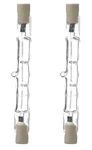 BLUE STAR Double Ended filament Halogen Flood Lights Tungsten Bulb, Mercury Tube, Halogen lamp, 220-240 Volts, Straight Linear Shape (Pack of 2) 150 watts