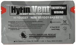 North American Rescue Hyfin Vent Chest Seal, 2 Count