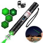 COOLCOLD Laser Light Powerful | Smart USB Rechargeable, Laser Pointer | Long-Range 5000m Beam, Lazer Light | for Party, Disco Light Adjustable Mode, Handheld Laser Pen, Suitable for Camping (Green)