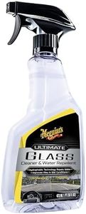 Meguiar's Ultimate Glass Cleaner & Water Repellent - Premium Glass and Window Cleaner for Quick Cleaning with Hydrophobic Technology that Acts as a Rain Repellent Improving Visibility in Rain - 16oz