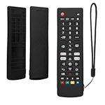 kwmobile Case Compatible with LG Smart TV AKB Case - Soft Silicone Cover for Remote Control - Black