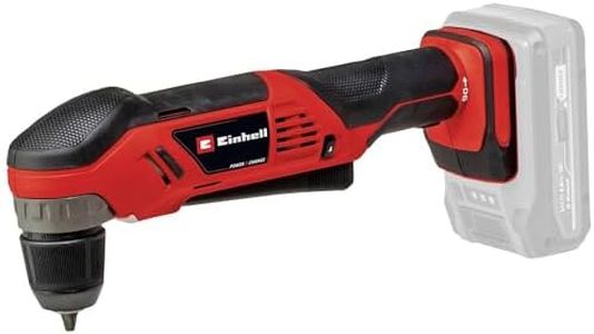 Einhell Power X-Change Cordless Right Angle Drill - 18V, 15Nm, 10mm Quick-Release Chuck, LED Light, Rotatable Battery Holder for Working in Tight Spaces - TE-AD 18 Li-Solo (Battery Not Included)