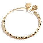 Alex and Ani Accents Majesty Metal Beaded Expandable Bangle for Women, Shiny Finish, 2 to 3.5 in, One size, no gemstone