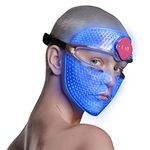 FAQ 201 Advanced RGB LED lights Face Mask - for Spots & Mild Acne - Face Masks Skincare - Wireless Face Masks Beauty - 600 Glow Points - Wearable Skin Care
