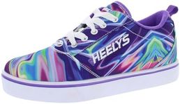 Heelys Girl's Pro 20 Prints Wheeled Heel Shoe, Purple Multi Print, 1 UK