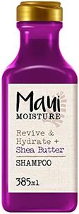 Maui Moisture Revive & Hydrate Shampoo, Shampoo idratante e rivitalizzante, Shampoo capelli secchi con formula vegana a base di burro di karité, 385 ml