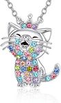 Lanqueen Christmas Gifts: Kitty Jewelry for Girls - Cat Lover Necklace