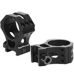 WestHunter Optics Precision 21 mm Picatinny Scope Rings, 1 Inch 30 mm 34 mm Tactical Scope Mount | Black