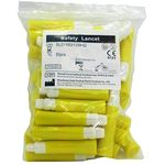 50 x Single Use Sterile Safety Lancets (21G) for Blood Testing/Samples