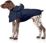 Dog Raincoat for Large Dog,Waterproof Raincoat Large Dog,Reflective Dog Rain Jacket with Hoodie,Soft Lightweight,Adjustable Rain Jacket with Leash Hole,Dog Rain Coat for Large Dogs(X-Large,Blue)