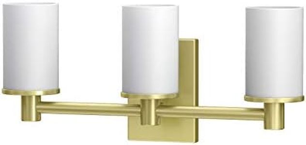 Gatco 1707 Modern Farmhouse Triple Sconce, Brushed Brass