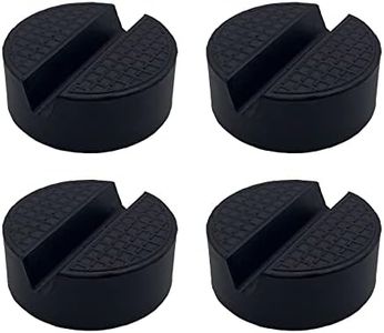 4 x Black Rubber Car Jack Pads for Trolley Lifting Platform Trolley Jack