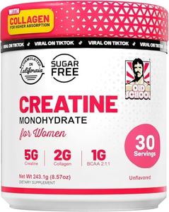 Old School Labs 5000mg Creatine Monohydrate Powder, Optimized Creatine for Women +2000mg Collagen +1g BCAA 2:1:1 Supports Lean Muscles & Recovery, Energy & Stamina - Made in USA, 30 Servings