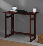 Dawn Riser Solid Wood Folding Study Table Laptop, Computer, Pc, Writing Foldable Desk For Home & Office Space Saving, Easy To Store, Sleek Design Dawnriser Mahogany Finish, Acacia Wood, Diy Model