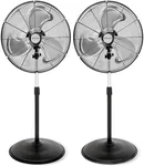 Hurricane 2 Pack Oscillating Pedestal Stand Fan, for Home & Bedroom, 20" Pro