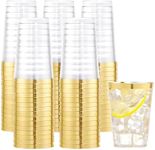 I00000 100PCS Gold Plastic Cups,10 