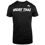 Venum Mens Muay Thai Vt T-shirts, Black/White, M EU